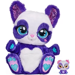 Amigo Peek-a-Roo Mama Panda Lila Mit Baby 30,5 Cm Interaktiver Pandabär 150 Geräusche Sound