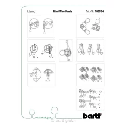 BARTL 48 Mimi Wire Puzzles Im Display Knobelspiele Denkspiel Geduldspiel Puzzlespaß Mitgebsel -Spielzeug Geschäft xbar 100994 8 1280x1280
