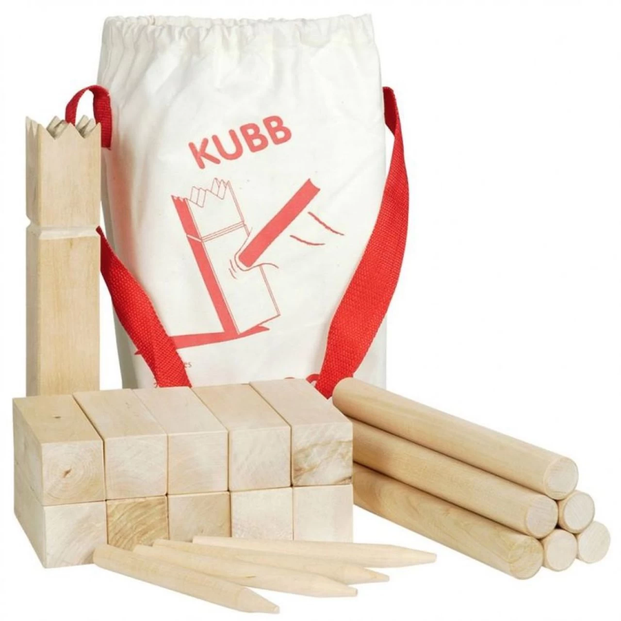 Goki Kubb Wikingerspiel 25cm Holz Wikinger Spiel Wurfspiel Tasche Rasen Schach 2 Goki Kubb Wikingerspiel 25cm Holz Wikinger Spiel Wurfspiel Tasche Rasen Schach – Bild 2