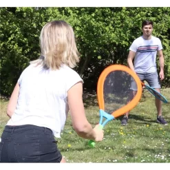 Alldoro 60050 - XXL Softball Spiel Set Mit Ball, Federball Und 2 Schläger Ca. 75 Cm, Outdoor Federballspiel, Riesen Tennisschläger, Jumbo Tennis Softballspiel, Für Kinder Ab 5 Jahre & Erwachsene -Spielzeug Geschäft xbar 111682 6 1280x1280