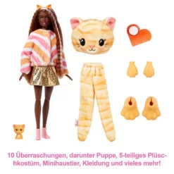 Mattel Barbie Cutie Reveal Puppe Mit Kätzchen-Plüschkostüm Modepuppe Spielpuppe 9 Mattel Barbie Cutie Reveal Puppe Mit Kätzchen-Plüschkostüm Modepuppe Spielpuppe -Spielzeug Geschäft xbar hhg20 3 1280x1280