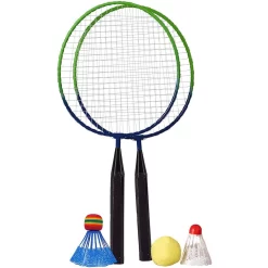 Best Sporting Mini Badminton Set 2 Schläger Inklusive Federball Softball Und Schaumstoff-Federball