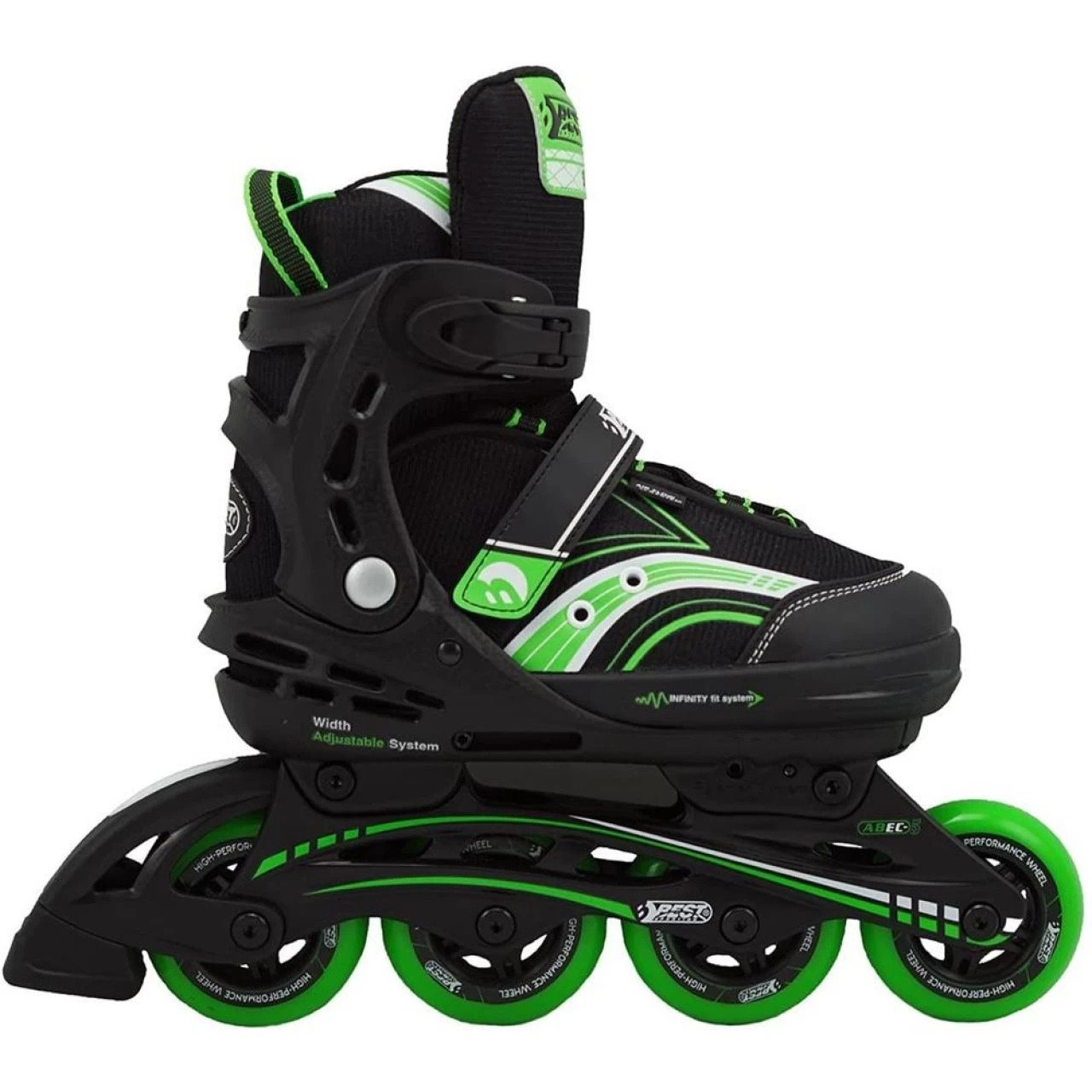 Best Sporting Inline Skates Für Kinder Grün Schwarz Inliner Größe 29-34 Verstellbar Rollschuhe 2 Best Sporting Inline Skates Für Kinder Grün Schwarz Inliner Größe 29-34 Verstellbar Rollschuhe – Bild 2
