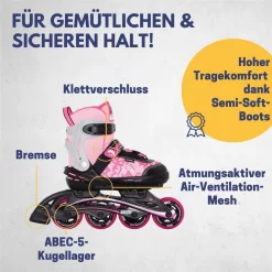 Best Sporting Inliner Für Kinder Pink Größe 35-40 Verstellbar Inline Skates Rollerskates -Spielzeug Geschäft xbes 10129830 2 1280x1280