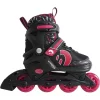 Best Sporting Inline Skates Pink/schwarz Größe 30-33 4fach Größen Verstellbar Rollschuhe Für Kinder
