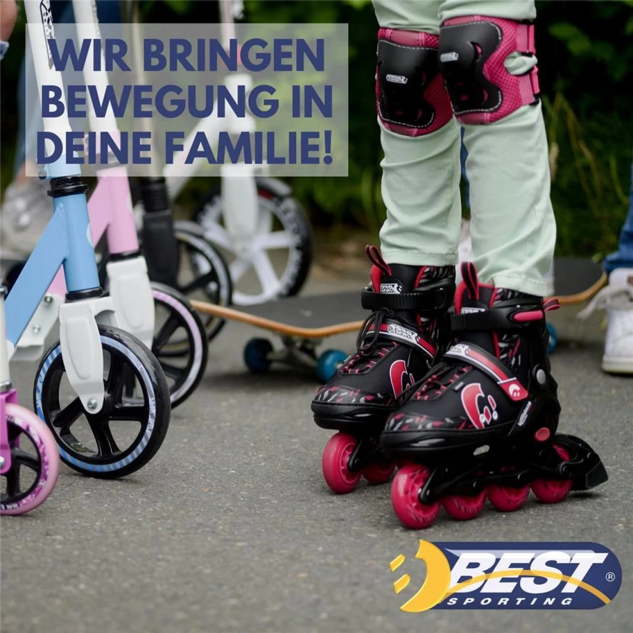 Best Sporting Inline Skates Pink/schwarz Größe 34-37 4fach Größen Verstellbar Rollschuhe Für Kinder 5 Best Sporting Inline Skates Pink/schwarz Größe 34-37 4fach Größen Verstellbar Rollschuhe Für Kinder – Bild 5
