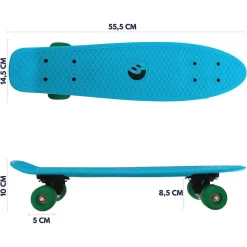 Best Sporting Retro PP Skateboard Für Kinder Blau 57 Cm ABEC 5 Kugellager Vintage-Look -Spielzeug Geschäft xbes 10141833 3 1280x1280