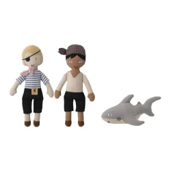 Bloomingville Mio Stoffpuppen Piraten 3er Set Mehrfarbig Baumwolle Spielzeugpuppe Dänisches Design