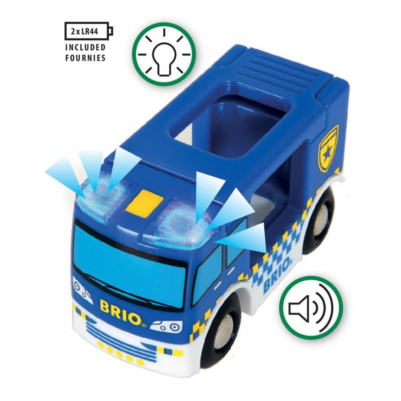 Brio 33825 - Polizeiwagen Mit Licht Und Sound 2 Brio 33825 - Polizeiwagen Mit Licht Und Sound – Bild 2