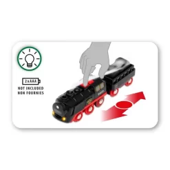 Brio Dampflok Mit Wassertank 3-teilig Batteriebetrieben Licht Dampf Lokomotive Schwarz Rot -Spielzeug Geschäft xbri 33884 2 1280x1280