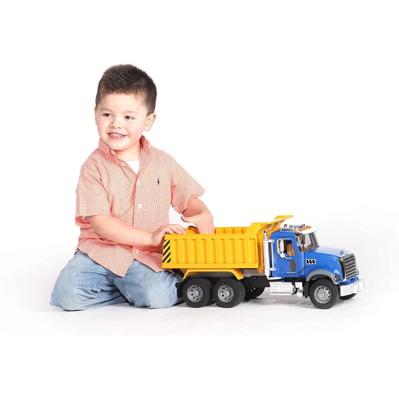 Bruder 02815 MACK TRUCK Granite LKW Mit Kippmulde 1:16 Kipplaster Baustellenfahrzeug 3 Bruder 02815 MACK TRUCK Granite LKW Mit Kippmulde 1:16 Kipplaster Baustellenfahrzeug – Bild 3