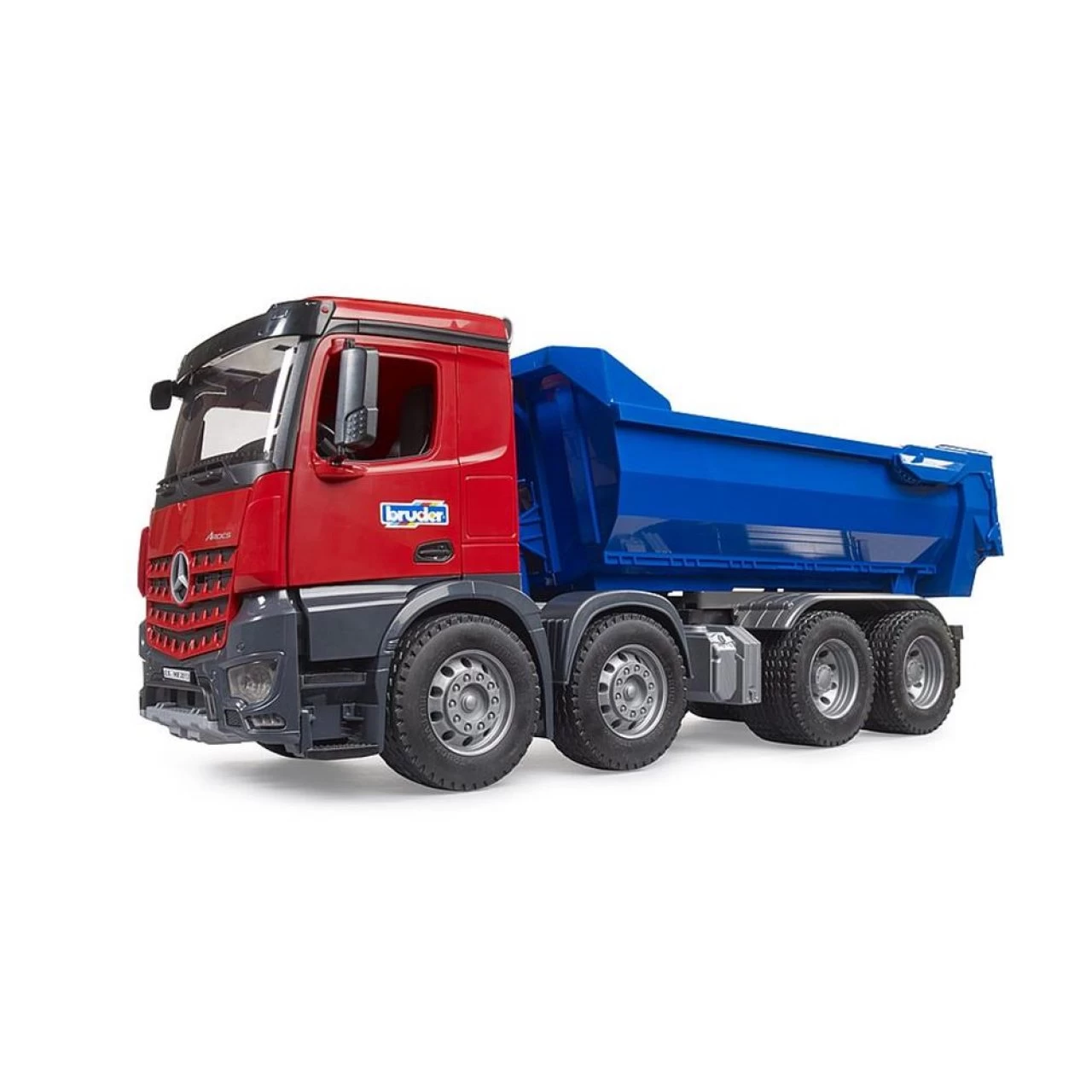 Bruder 03621 Mercedes Benz Arocs Halfpipe Kipp LKW 1:16 Rot Blau Mit Kippfunktion 2 Bruder 03621 Mercedes Benz Arocs Halfpipe Kipp LKW 1:16 Rot Blau Mit Kippfunktion – Bild 2