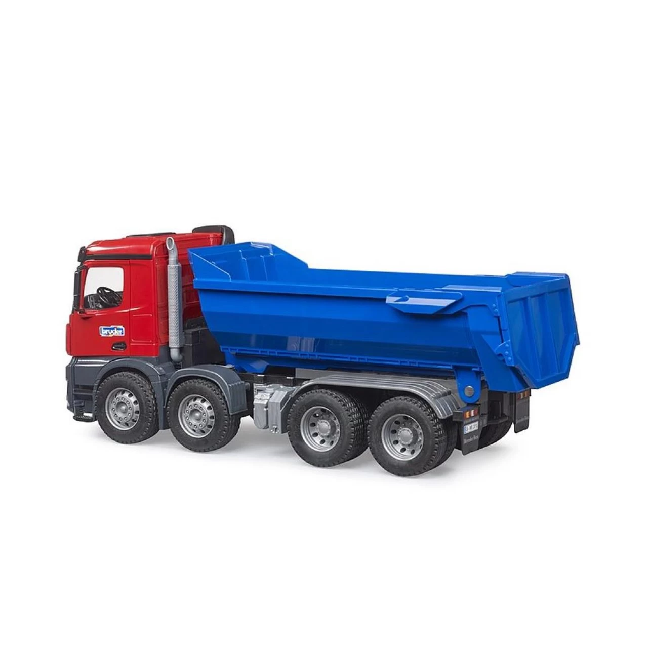 Bruder 03621 Mercedes Benz Arocs Halfpipe Kipp LKW 1:16 Rot Blau Mit Kippfunktion 3 Bruder 03621 Mercedes Benz Arocs Halfpipe Kipp LKW 1:16 Rot Blau Mit Kippfunktion – Bild 3