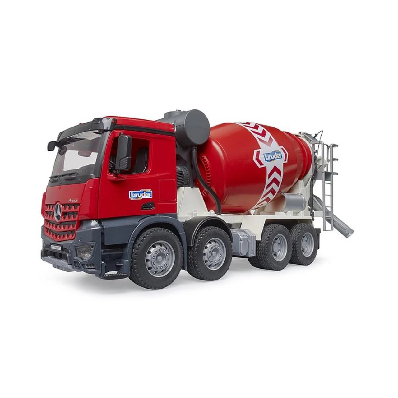 Bruder 03655 Mercedes Benz Arocs Betonmischer LKW 1:16 Rot Baufahrzeug 2 Bruder 03655 Mercedes Benz Arocs Betonmischer LKW 1:16 Rot Baufahrzeug – Bild 2