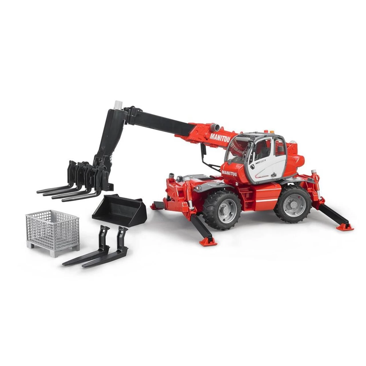 Bruder 02129 Manitou Teleskopstapler MRT 2150 Baufahrzeug 1 Bruder 02129 Manitou Teleskopstapler MRT 2150 Baufahrzeug