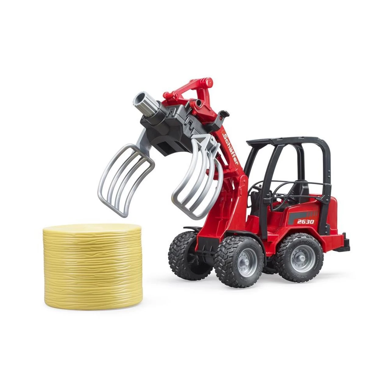 Bruder 02192 - Schäffer Hoflader 02630 Mit Ballengreifzange Und Einem Rundballen 8 Bruder 02192 - Schäffer Hoflader 02630 Mit Ballengreifzange Und Einem Rundballen – Bild 8