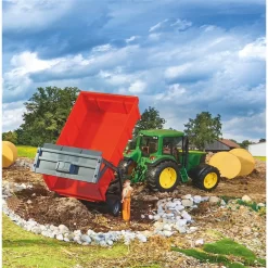 Bruder 02211 Wannenkippanhänger Mit Automatikrückwand Anhänger Für Traktor Landwirtschaft -Spielzeug Geschäft xbru 2211 2 1280x1280