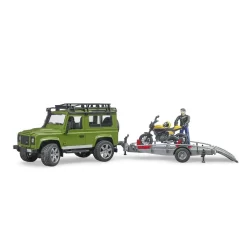 Bruder 02589 Land Rover Defender Mit Anhänger, Scrambler Ducati Full Throttle Und Fahrer -Spielzeug Geschäft xbru 2589 2 1280x1280