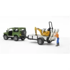 Bruder Land Rover Defender Zubehör, Einachsanhänger, JCB Mikrobagger, NEU -Spielzeug Geschäft xbru 2593 3 1280x1280