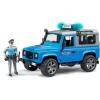 Bruder 02597 - Land Rover Defender Station Wagon Polizei Polizeiauto Blau NEU