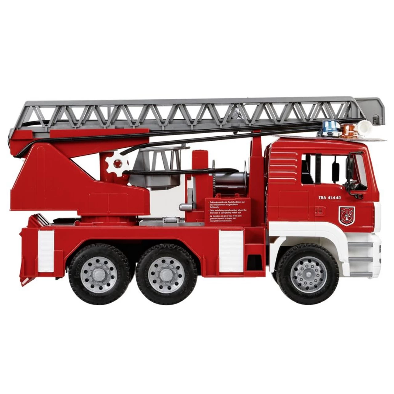 Bruder MAN Feuerwehr Mit Drehleiter, Spielzeugauto, Modellauto, NEU 2 Bruder MAN Feuerwehr Mit Drehleiter, Spielzeugauto, Modellauto, NEU – Bild 2