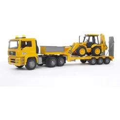 Bruder 02776 - MAN TGA Tieflader Mit JCB 4CX Baggerlader