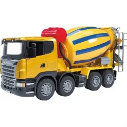 Bruder 03554 SCANIA R-Serie Betonmisch-LKW 1:16 Gelb Für Kinder Ab 4 Jahren