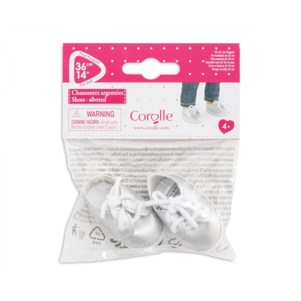 Corolle Puppenkleidung Silberne Schuhe Für 36 Cm Ankleidepuppen 4 Corolle Puppenkleidung Silberne Schuhe Für 36 Cm Ankleidepuppen – Bild 4