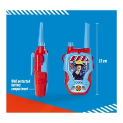 Dickie Toys Dickie Walkie Talkie Feuerwehrmann Sam 2,4 GHz Reichweite 100 M Funkgerät Für Kinder -Spielzeug Geschäft xdic 203092005 2 1280x1280