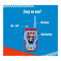 Dickie Toys Dickie Walkie Talkie Feuerwehrmann Sam 2,4 GHz Reichweite 100 M Funkgerät Für Kinder -Spielzeug Geschäft xdic 203092005 3 1280x1280