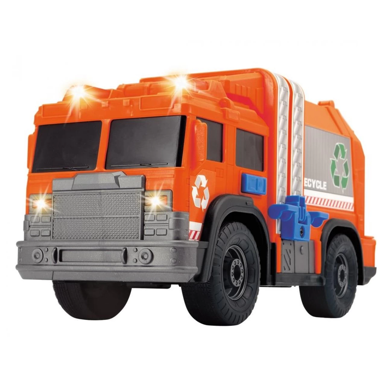 Dickie Toys - Recycle Truck - 30cm Großes Müllauto Mit Licht Und Sound Müllabfuhr Spielzeugauto 2 Dickie Toys - Recycle Truck - 30cm Großes Müllauto Mit Licht Und Sound Müllabfuhr Spielzeugauto – Bild 2