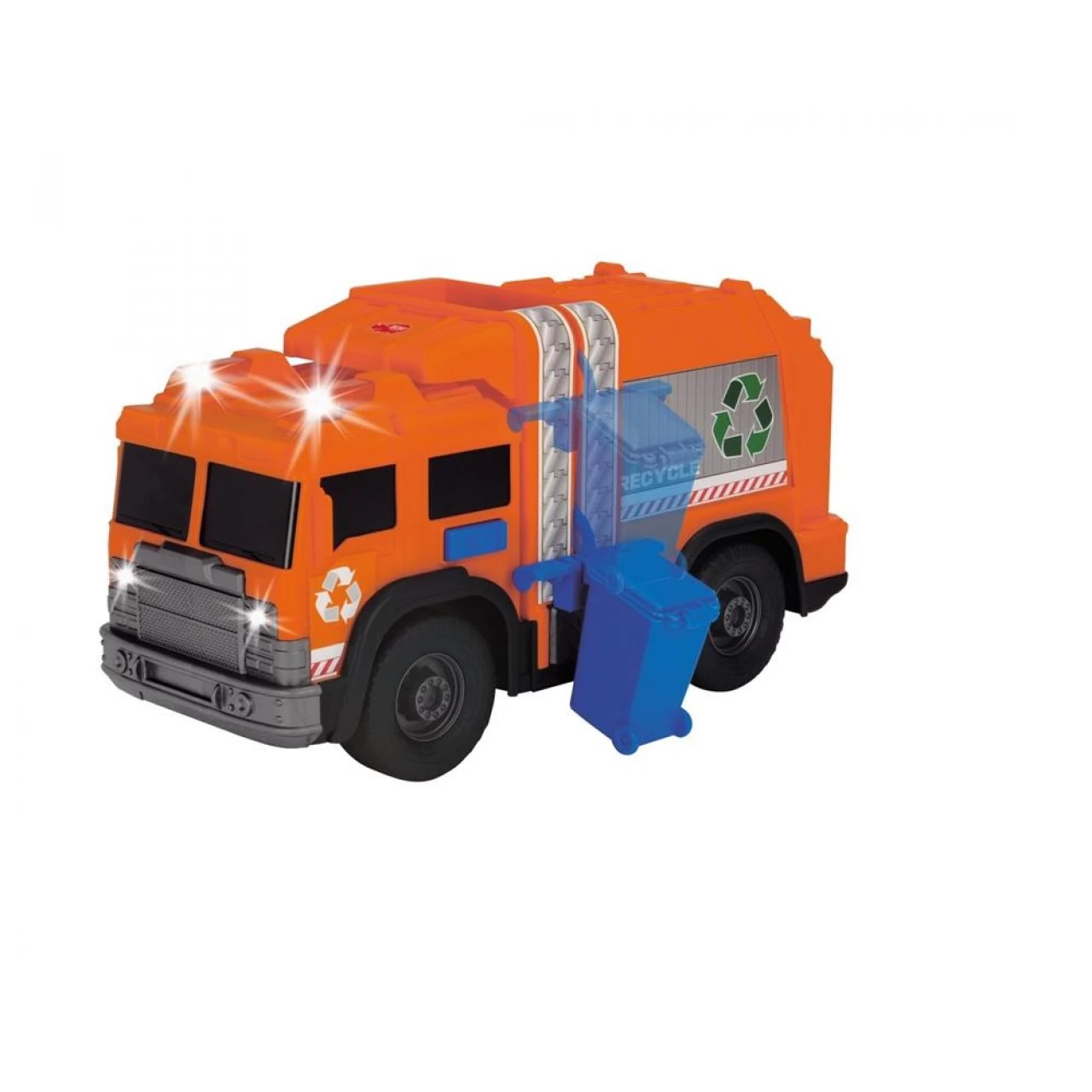 Dickie Toys - Recycle Truck - 30cm Großes Müllauto Mit Licht Und Sound Müllabfuhr Spielzeugauto 3 Dickie Toys - Recycle Truck - 30cm Großes Müllauto Mit Licht Und Sound Müllabfuhr Spielzeugauto – Bild 3