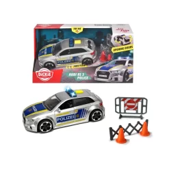 Dickie Toys - Audi RS3 - 15 Cm Großes Polizeiauto Mit Straßensperre Und Pylone, Licht & Sound 11 Dickie Toys - Audi RS3 - 15 Cm Großes Polizeiauto Mit Straßensperre Und Pylone, Licht & Sound -Spielzeug Geschäft xdic 203713011 5 1280x1280