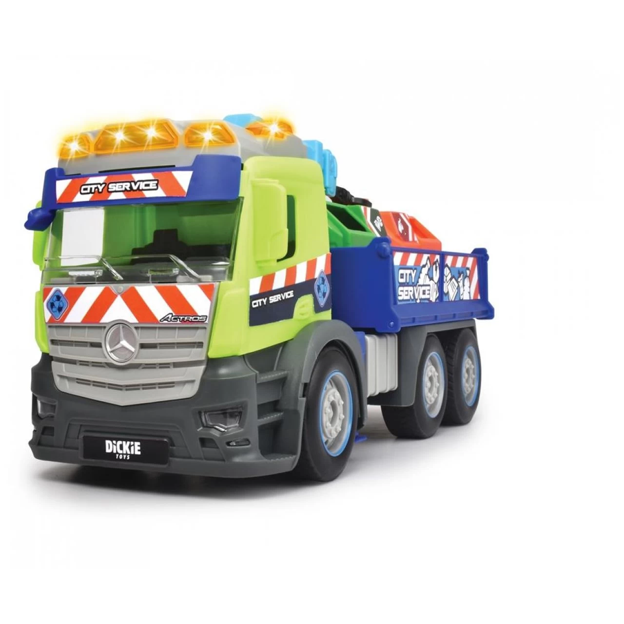Dickie Toys - Action Truck Recycling - LKW Inkl. Recycling-Container, Mit Kran, Sound Und Warnlicht 3 Dickie Toys - Action Truck Recycling - LKW Inkl. Recycling-Container, Mit Kran, Sound Und Warnlicht – Bild 3