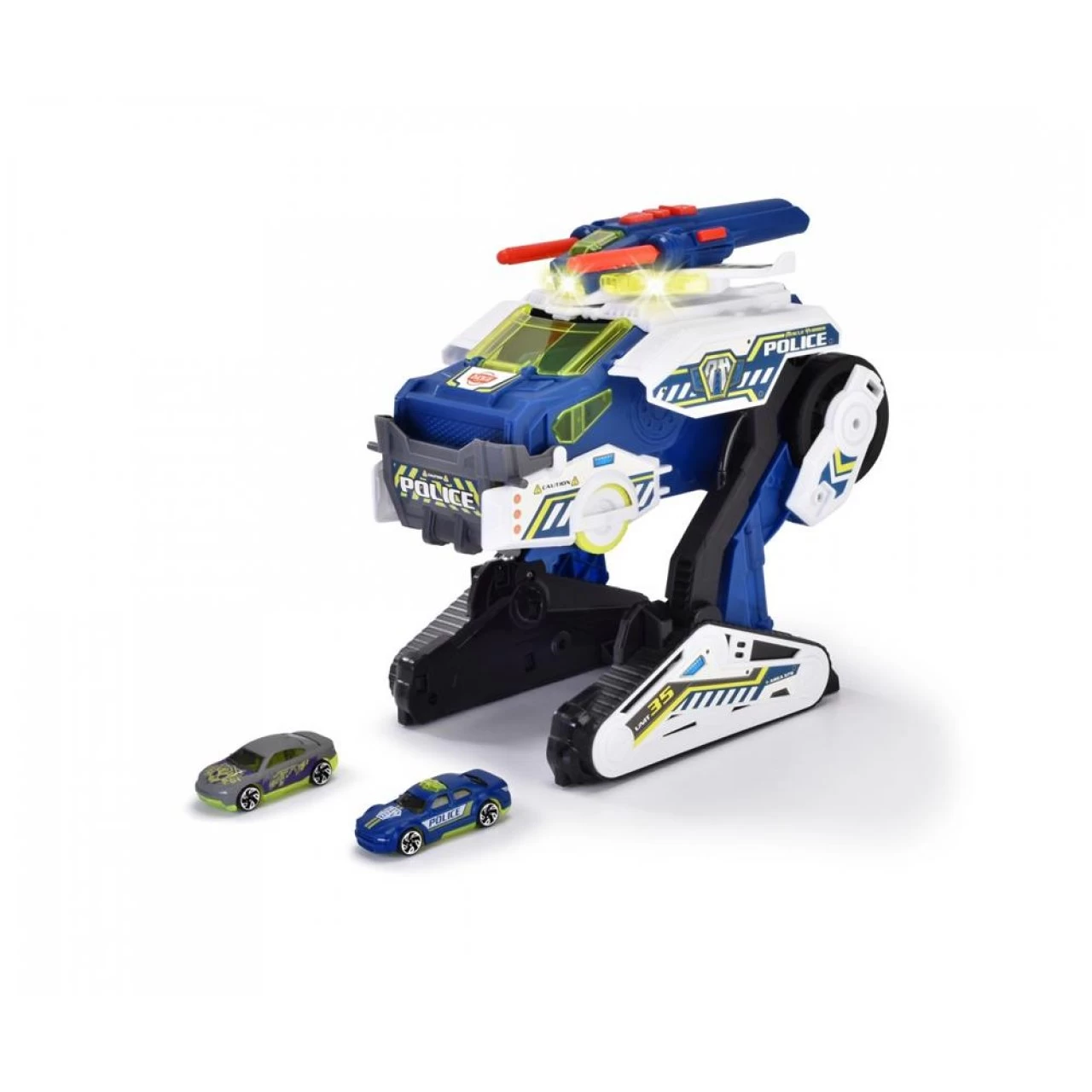 Dickie Toys Polizei-Fahrzeug Police Bot (35 Cm) Futuristisches Polizeiauto Mit Transform-Funktion 1 Dickie Toys Polizei-Fahrzeug Police Bot (35 Cm) Futuristisches Polizeiauto Mit Transform-Funktion