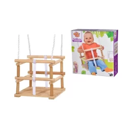 Eichhorn 100004502 Outdoor Gitterschaukel Höhenverstellbar 140-210cm Bis 20 Kg Belastbar Birkenholz