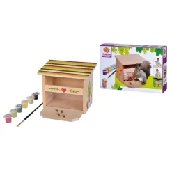 Eichhorn Futterhaus 17 X 18 X 15 Cm Holz Zum Zusammenbauen Bemalen Für Eichhörnchen -Spielzeug Geschäft xeic 100004586 5 1280x1280