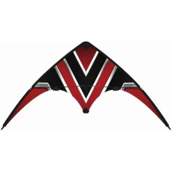 Günther Sportlenkdrachen Carbon Design Loop 100 Für Anfänger 100x56cm Mit Lenkgriffen Und Schnur