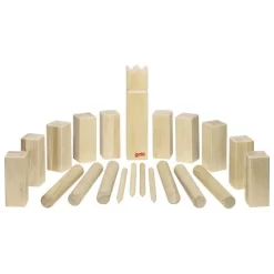 Goki Wikingerspiel Kubb Baumwollbeutel Wurfspiel Spielzeug Holz