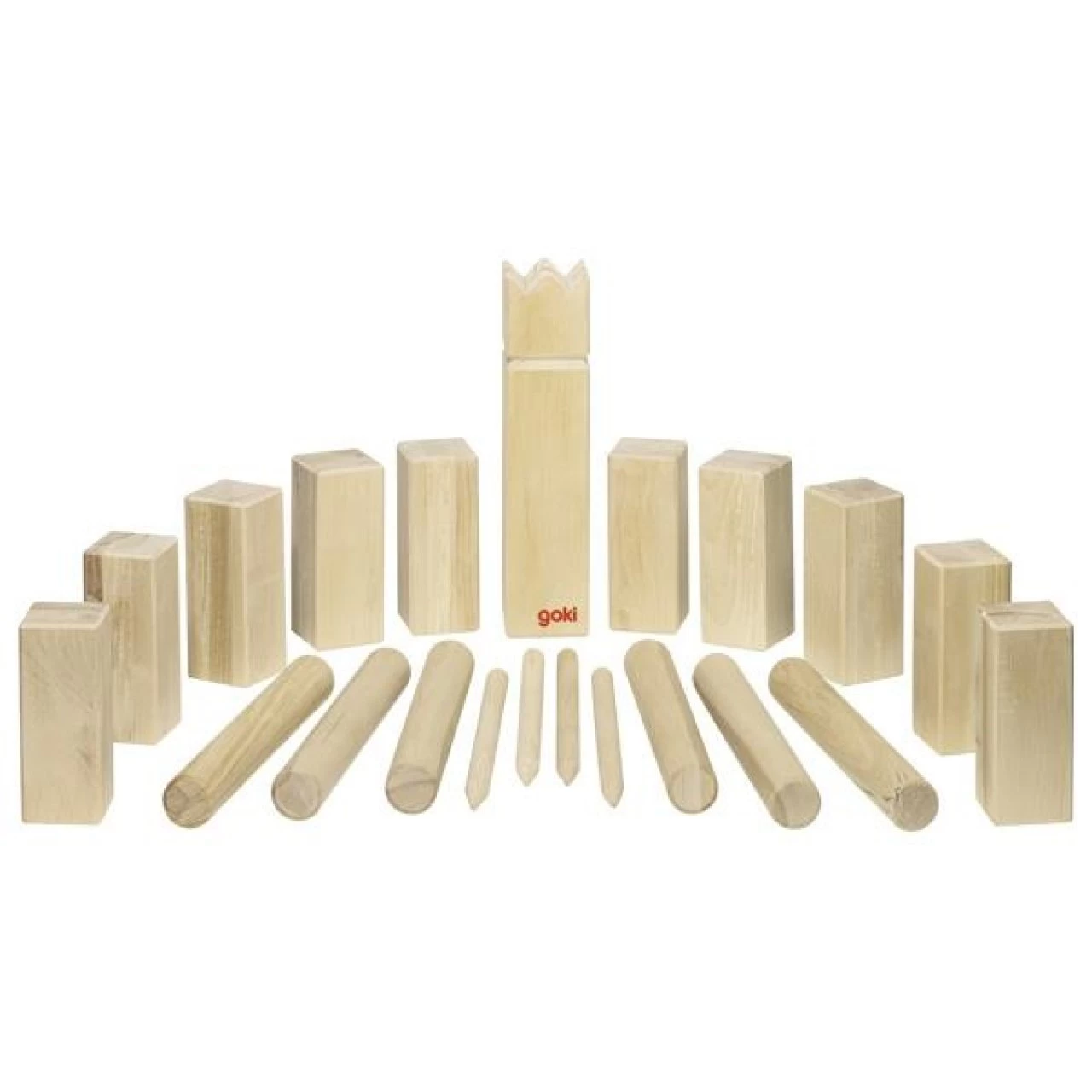 Goki Wikingerspiel Kubb Baumwollbeutel Wurfspiel Spielzeug Holz 1 Goki Wikingerspiel Kubb Baumwollbeutel Wurfspiel Spielzeug Holz