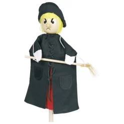 Goki Handpuppe Hexe Mit Holzstab Puppentheater Spielpuppe Rollenspiel Kinderpuppe Spielzeug
