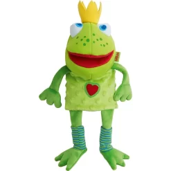 Haba 300490 - Handpuppe Froschkönig Langlebig Detailreich Puppentheater