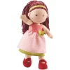HABA 302841 - Puppe Mona, Süße Stoffpuppe Mit Kleidung Und Haaren 30 Cm