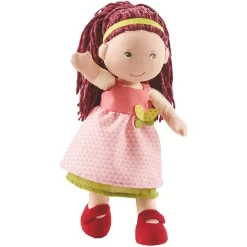 HABA 302841 - Puppe Mona, Süße Stoffpuppe Mit Kleidung Und Haaren 30 Cm