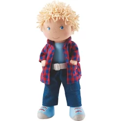 Haba 302843 - Puppe Nick, Weich- Und Stoffpuppe Ab 18 Monaten, Mit Kleidung Und Haaren, 30 Cm