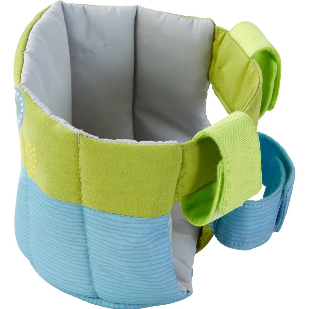 Haba Puppen-Fahrradsitz Sommerwiese Grün Blau Puppensitz Mit Klettverschluss Für Fahrrad Und Schlitten 3 Haba Puppen-Fahrradsitz Sommerwiese Grün Blau Puppensitz Mit Klettverschluss Für Fahrrad Und Schlitten – Bild 3