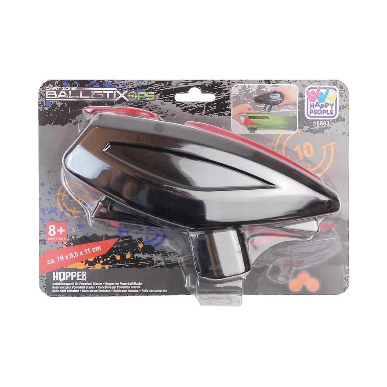 Happy People 16803 - DartZone BALLISTIXOPS Hopper Nachfüllmagazin Für Powerball Blaster 3 Happy People 16803 - DartZone BALLISTIXOPS Hopper Nachfüllmagazin Für Powerball Blaster – Bild 3