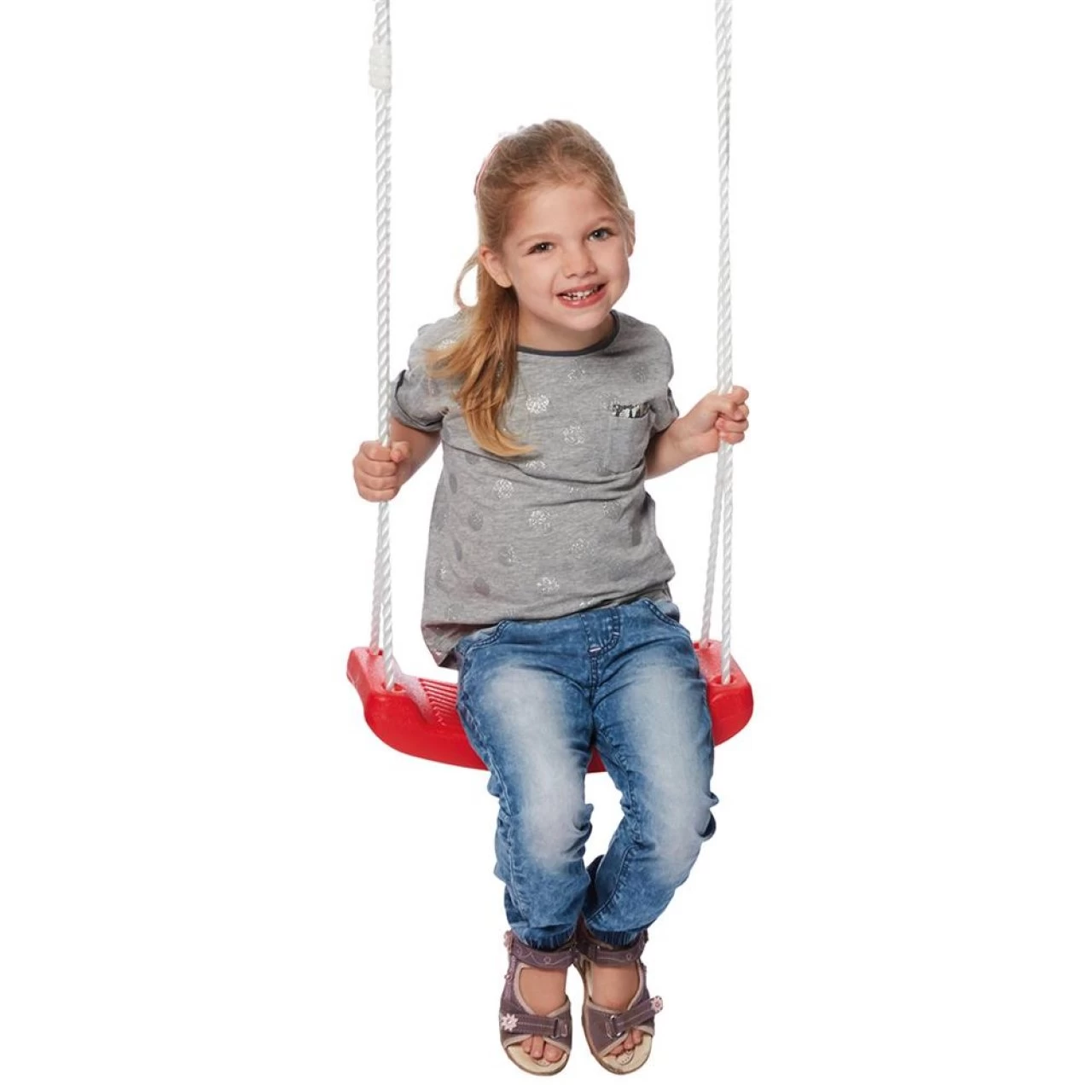 Happy People 73220 - Kunststoff-Schaukel Rot Bis Zu 180 Cm Verstellbar Kinderschaukel Tragkraft Bis 60 Kg 2 Happy People 73220 - Kunststoff-Schaukel Rot Bis Zu 180 Cm Verstellbar Kinderschaukel Tragkraft Bis 60 Kg – Bild 2