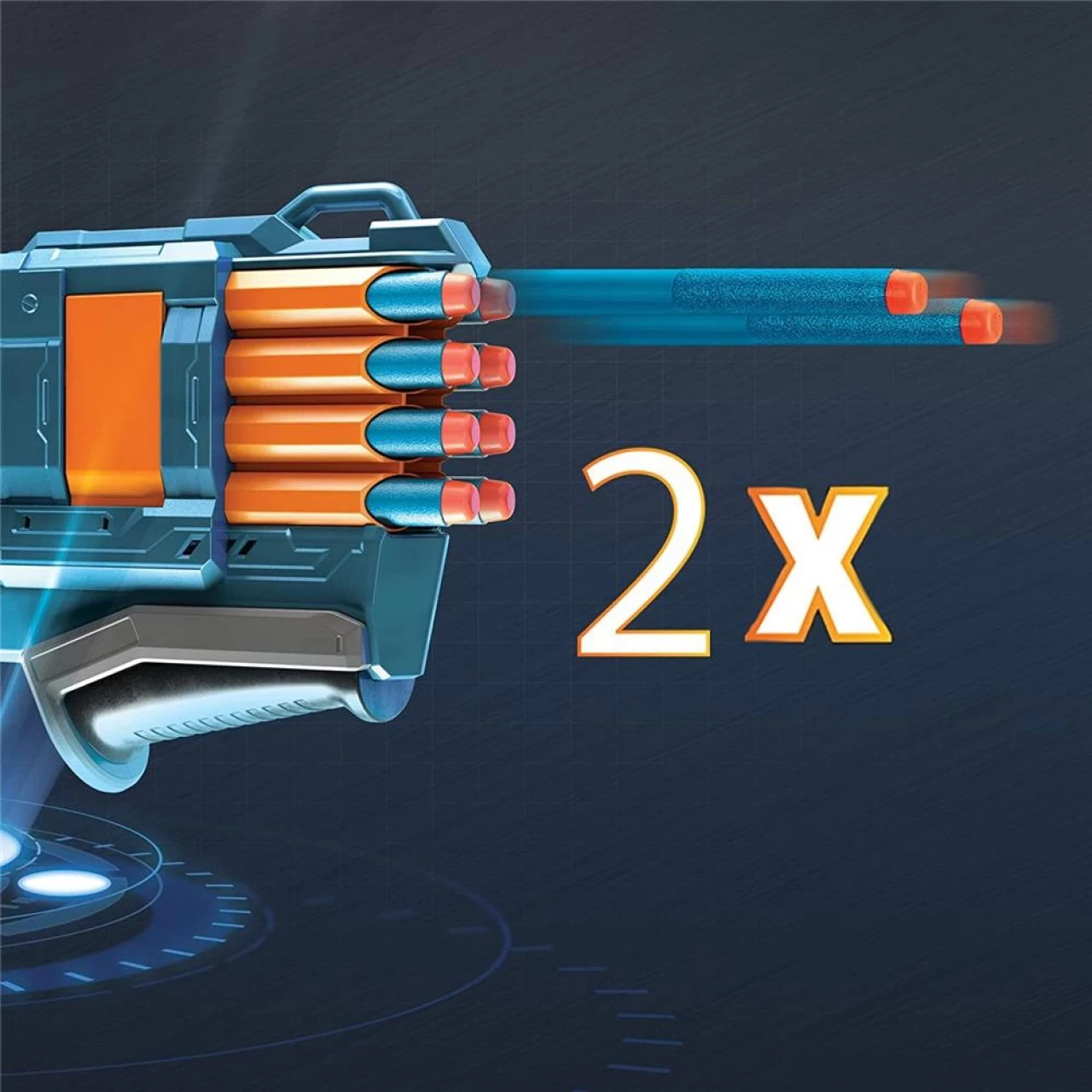 Hasbro Nerf Elite 2.0 Warden DB-8 Blaster, 16 Nerf Darts, 2 Darts Gleichzeitig Abfeuern Schnellfeuer 7 Hasbro Nerf Elite 2.0 Warden DB-8 Blaster, 16 Nerf Darts, 2 Darts Gleichzeitig Abfeuern Schnellfeuer – Bild 7