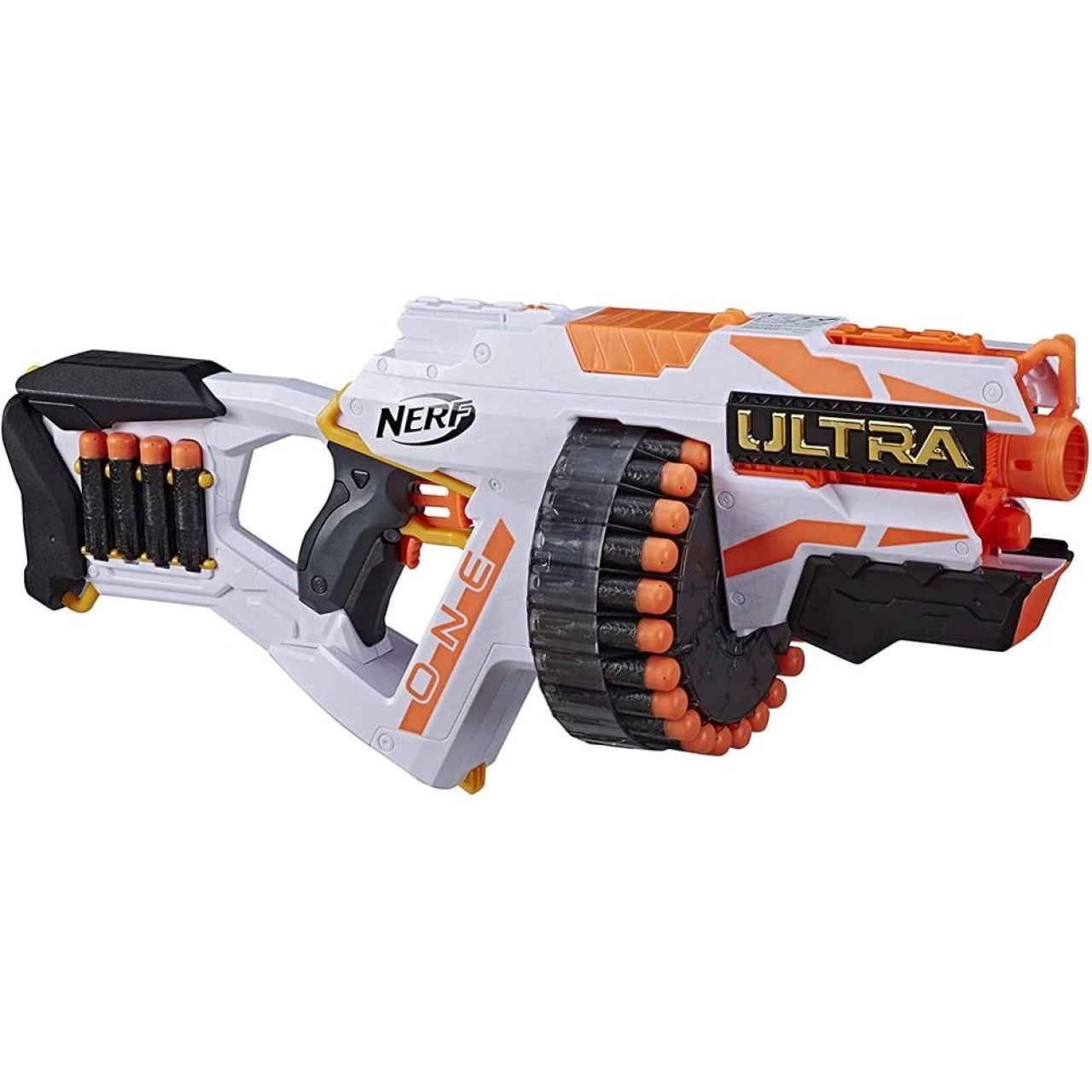 Hasbro Nerf Ultra One Motorized Blaster Weiterentwickeltes Design Trommelmagazin Mit Hoher Kapazität,25 Nerf Ultra Darts 1 Hasbro Nerf Ultra One Motorized Blaster Weiterentwickeltes Design Trommelmagazin Mit Hoher Kapazität,25 Nerf Ultra Darts